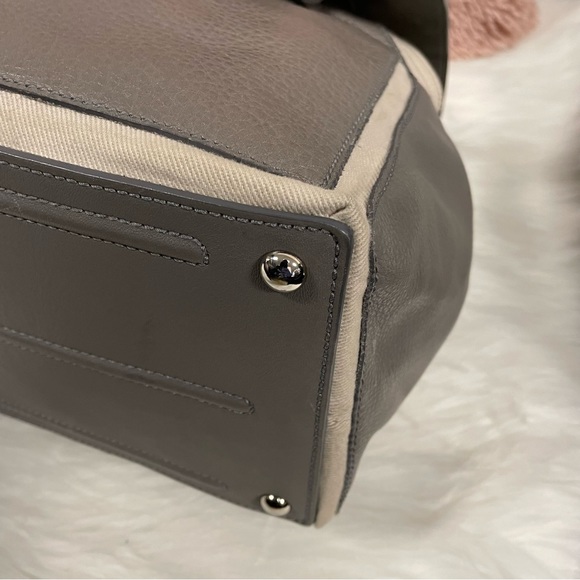 Yves Saint Laurent Gray Leather Bag - Picture 4 of 11